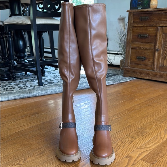 Michael Kors Brown Over the Knee Boots. NIB - Picture 3 of 11